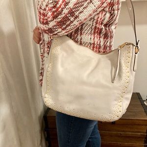 Cole Haan Smooth White Leather Bag